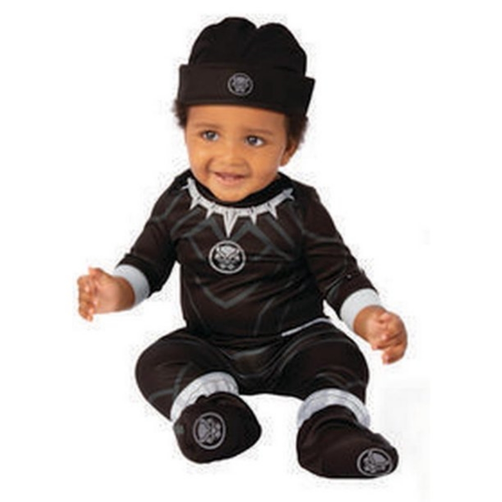 Marvel Baby BLACK PANTHER Costume, used Size 12-18 Months